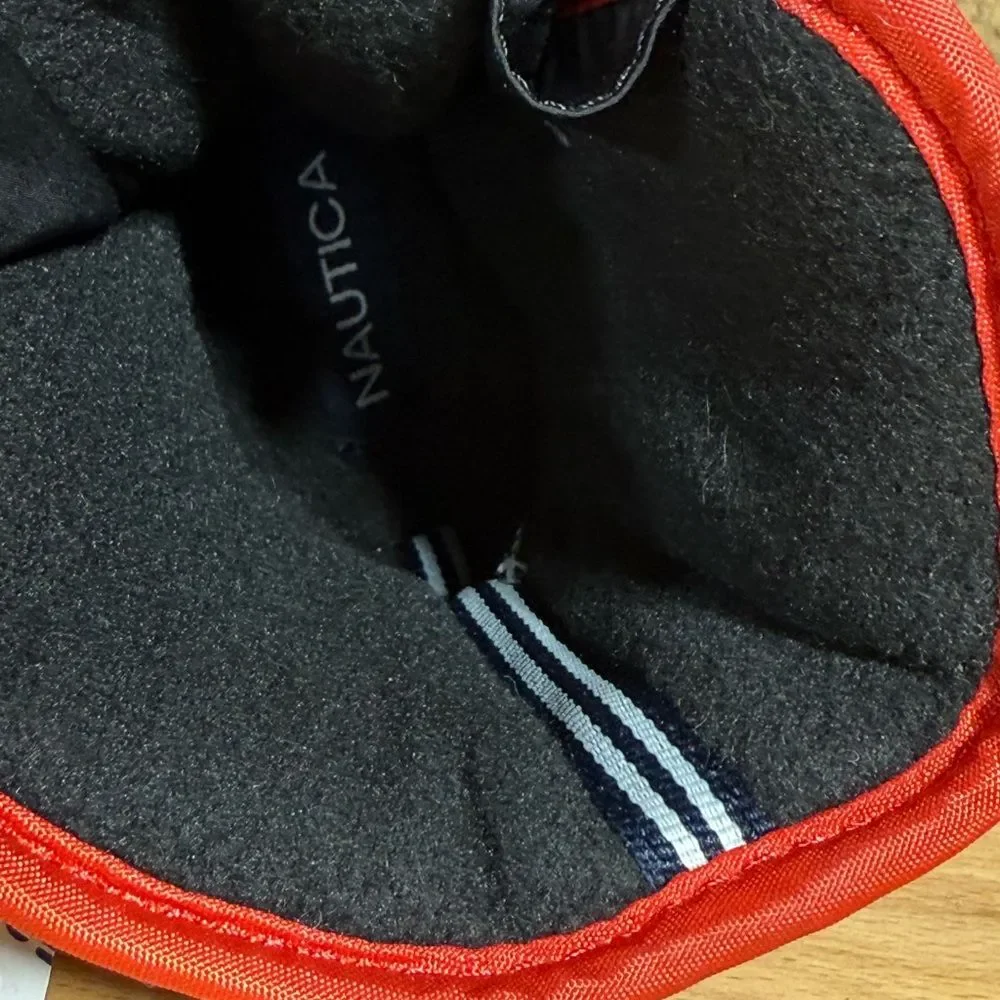 Nautica Kids Black and Red Snow Boots